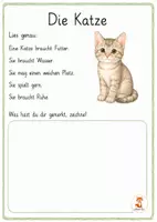 Vorschau - Arbeitsblätter - Haustiere - Lesen, schreiben und malen. 1. - 4. Klasse - Seite 2