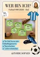 Vorschau - Spiele - Wer bin ich? Ratespiel für die Fußball WM DaZ - Deckblatt
