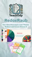 Vorschau - Präsentationen/Tafelbilder - Redox Raub Abschlussquiz passend zu den RedoxRoyal Karten - Deckblatt