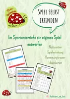 Vorschau - Stundenentwürfe - Eigenes Spiel im Sportunterricht entwerfen - Deckblatt