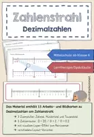 Vorschau - Fördermaterial/Inklusion - Dezimalzahlen am Zahlenstrahl - 3 Zoomstufen: Zehntel, Hundertstel, Tausendstel - Deckblatt