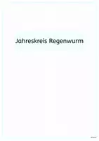 Vorschau - Arbeitsblätter - REGENWURM Jahreskreis - Legekreis - Deckblatt
