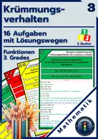 Vorschau - Arbeitsblätter - Krümmungsverhalten | Aufgaben + Lösung - günstig kaufen - Deckblatt