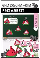Vorschau - Arbeitsblätter - Grundrechenarten – Freiarbeit mit Selbstkontrolle | 3. Klasse Volksschule / Grundschule - Deckblatt