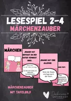 Vorschau - Spiele - Lesespiel Märchenzauber Tafelbild Klasse 2-4 Lesemotivation - Deckblatt