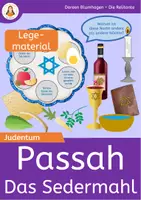 Vorschau - Präsentationen/Tafelbilder - Feste im Judentum: Passah - Sederteller Legematerial - Deckblatt
