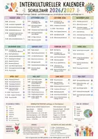 Vorschau - Poster - Interkultureller Schulkalender 2026/2027 - Deckblatt
