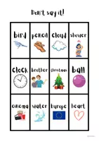 Vorschau - Spiele - Don't say it! - Spiel - Game - Klasse 5-6 Englisch - Seite 1