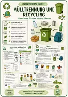 Vorschau - Arbeitsblätter - Hauswirtschaft- Mülltrennung und Recycling - Deckblatt
