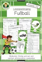 Vorschau - Stundenentwürfe - Fußball WM: Lesen Klasse 1 (Lesespaziergang für die Grundschule) - Deckblatt