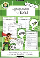 Vorschau - Stundenentwürfe - Fußball WM: Lesen Klasse 1 (Lesespaziergang für die Grundschule) - Seite 1