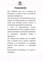 Vista previa - Unidades / Secuencias / Situaciones de Aprendizaje - Cuadernillo de multiplicación- sin memorizar - página 1