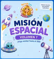 Vista previa - Manualidades / Dibujos para colorear - Cuadernillo de numeración Vol 7, hasta el 300. Material imprimible - Portada