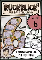 Vorschau - Arbeitsblätter - Rückblick Schuljahr Klasse 6 - Deckblatt