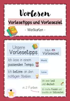 Vorschau - Bildkarten - Vorlesetipps/Vorlesestrategien (Wortkarten) - Deckblatt