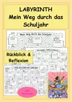 Vorschau - Arbeitsblätter - Mein Weg durch das Schuljahr – Reflexion zum Schuljahresende - Deckblatt