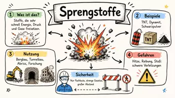 Vorschau - Arbeitsblätter - Arbeitsblätter zum Thema "Sprengstoffe" + Lösung & MP3 + Mindmap + Infografik - Seite 1