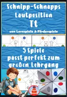 Vorschau - Stationenlernen - 5 Himmel und Hölle Spiele zur Lautposition T - Lauterkennung und phonologische Bewusstheit - Buchstabe der Woche - Deckblatt