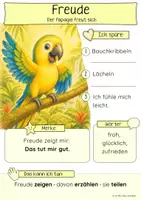 Vorschau - Unterrichtsreihen - Gefühle verstehen Klasse 1 und 2 | Emotionale Kompetenz, Wortschatz & Handlungsstrategien · Mitmachkarten - Seite 1