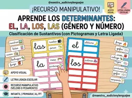 Vista previa - Unidades / Secuencias / Situaciones de Aprendizaje - Clasificación de Sustantivos según Género y Número - Portada