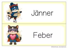 Vorschau - Anderer Materialtyp - Katzenklasse Tafelkalender Klassentier Katze Superhelden - Seite 2