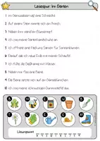 Vorschau - Arbeitsblätter - Mini-Lesespur: Im Garten - Seite 3