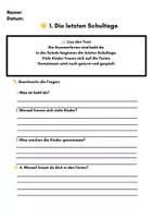 Vorschau - Stundenentwürfe - Sommer & letzte Schultage – Lesetexte & Arbeitsblätter (Klasse 2–4) | Differenziert mit ⭐ - Seite 2