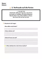 Vorschau - Stundenentwürfe - Sommer & letzte Schultage – Lesetexte & Arbeitsblätter (Klasse 2–4) | Differenziert mit ⭐ - Seite 3