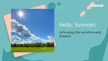 Попередній перегляд - «Hello, Summer!»(презентація + робочий аркуш) Додатково - Сторінка 1