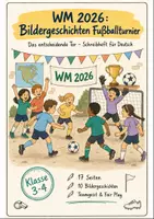 Vorschau - Arbeitsblätter - Fußball-WM 2026: Bildergeschichten Klasse 3-4 - Deckblatt