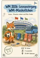 Vorschau - Arbeitsblätter - Fußball-WM 2026: Lesespaziergang Deutsch Klasse 1-2 - Deckblatt