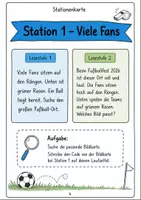 Vorschau - Arbeitsblätter - Fußball-WM 2026: Lesespaziergang Deutsch Klasse 1-2 - Seite 3