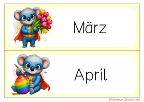 Vorschau - Anderer Materialtyp - Koalaklasse Tafelkalender Klassentier Koala Superhelden - Seite 3