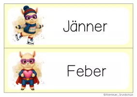 Vorschau - Anderer Materialtyp - Lamaklasse Tafelkalender Klassentier Lama Superhelden - Seite 2