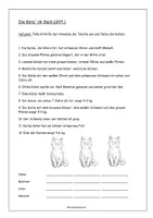 Vorschau - Arbeitsblätter - Logical / Lesemotivation / Lesetraining / Leseübung Katzen - Deckblatt