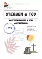 Vorschau - Arbeitsblätter - Nahtoderlebnisse & Jesu Auferstehung | Sterben & Tod - Deckblatt