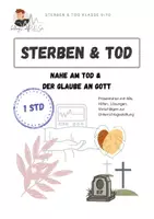 Vorschau - Arbeitsblätter - Nahe am Tod & der Glaube an Gott | Sterben & Tod - Deckblatt