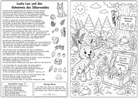Vorschau - Arbeitsblätter - Sprachförderung mit Otter Oli und Luchs Leo - Seite 2