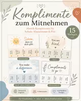 Vorschau - Poster - Komplimente zum Mitnehmen – 15 Abreiß-Vorlagen für mehr Wertschätzung im Schulalltag - Deckblatt