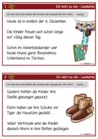 Vorschau - Arbeitsblätter - Nikolaus - Leseübung - Ein Wort zu viel - Seite 2