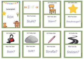 Vorschau - Spiele - Lesespiel St/st - Seite 1