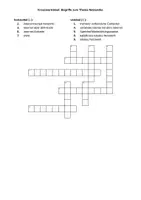 Vorschau - Arbeitsblätter - Kreuzworträtsel Begriffe Netzwerk - Deckblatt