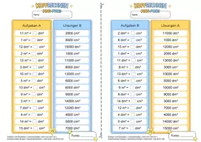 Vorschau - Arbeitsblätter - Volumeneinheiten umrechnen (Anbahnendes Niveau) | Training mit der Ping-Pong-Methode - Seite 3