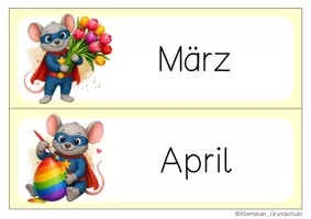 Vorschau - Anderer Materialtyp - Mausklasse Tafelkalender Klassentier Maus Superhelden - Seite 3