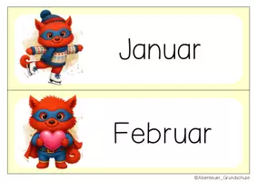 Vorschau - Anderer Materialtyp - Monsterklasse Tafelkalender - Seite 1