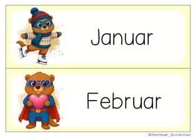 Vorschau - Anderer Materialtyp - Murmeltierklasse Tafelkalender Klassentier Murmeltier - Seite 1