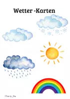 Vorschau - Bildkarten - Wetter Karten - Deckblatt