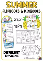 Vorschau - Stundenentwürfe - Sommer-Flipbooks & Minibooks - Deckblatt