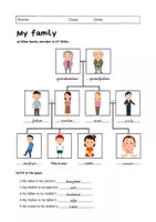 Vorschau - Arbeitsblätter - My family: Vocabulary (English) - Seite 2