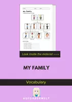 Vorschau - Arbeitsblätter - My family: Vocabulary (English) - Deckblatt